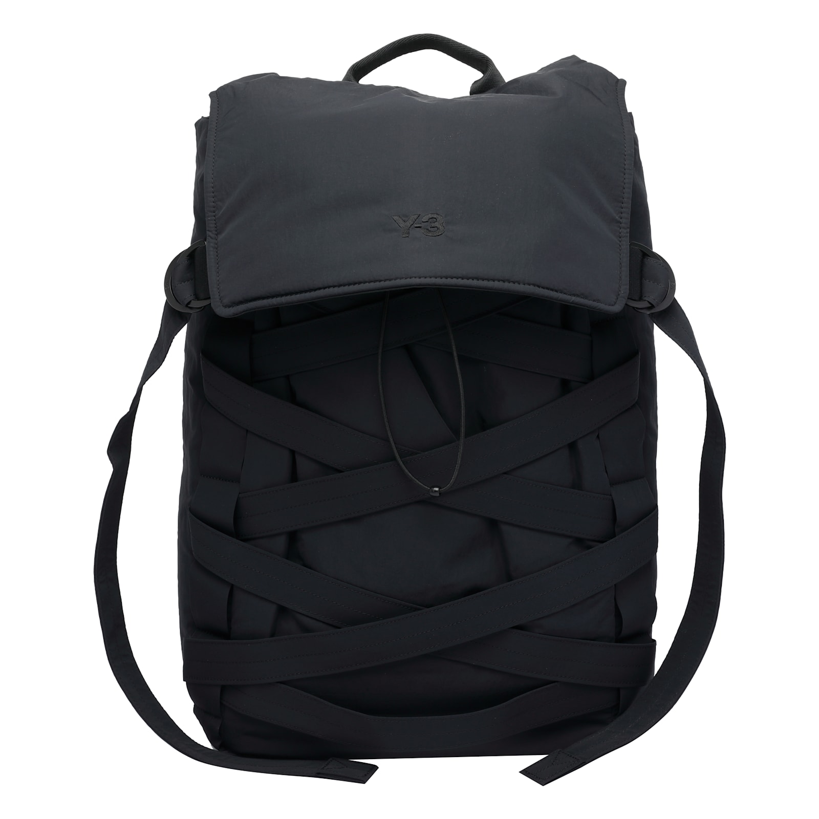Y-3 Versatile Cinch Backpack Adjustable Straps In Black