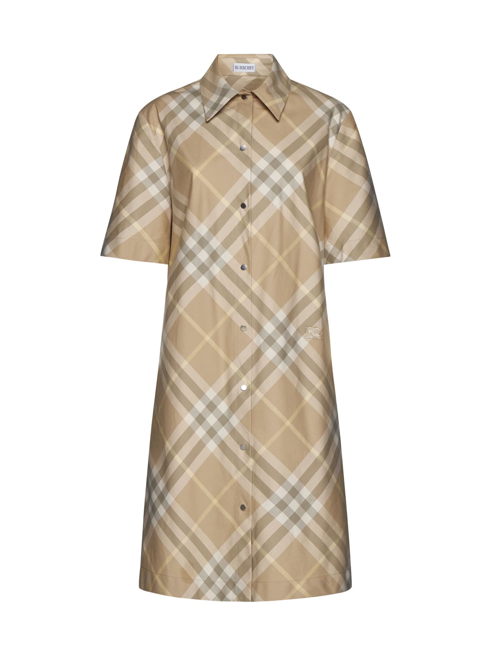 Burberry Vintage-check Short-sleeved Shirt Dress