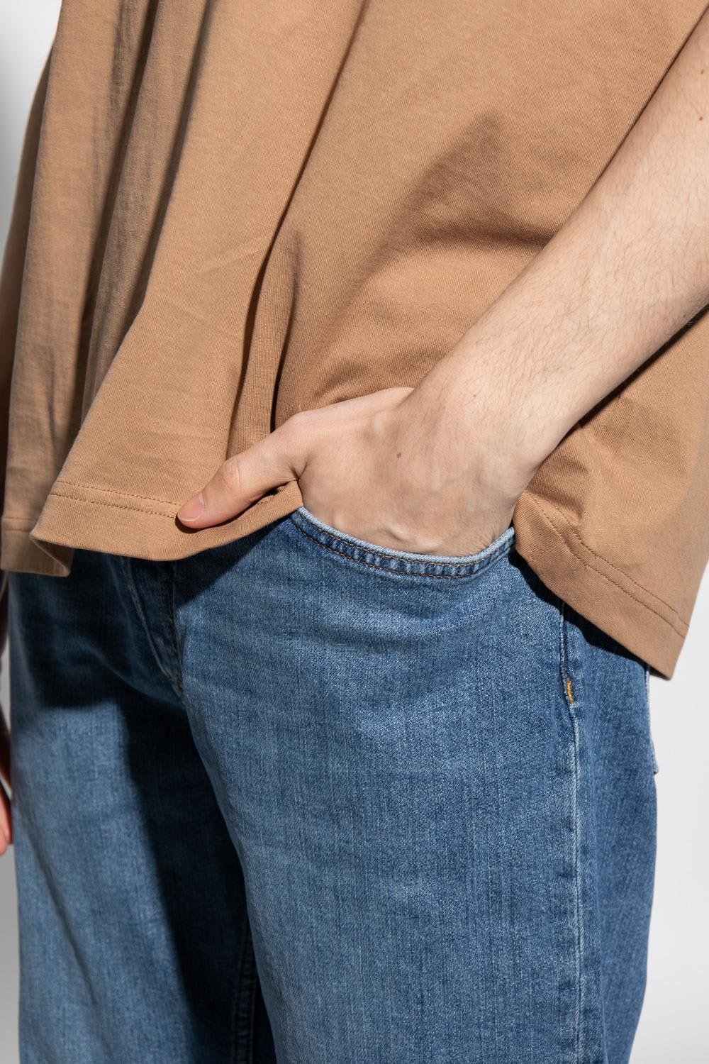 Acne Studios Men Organic Cotton Skinny Jeans In Multi