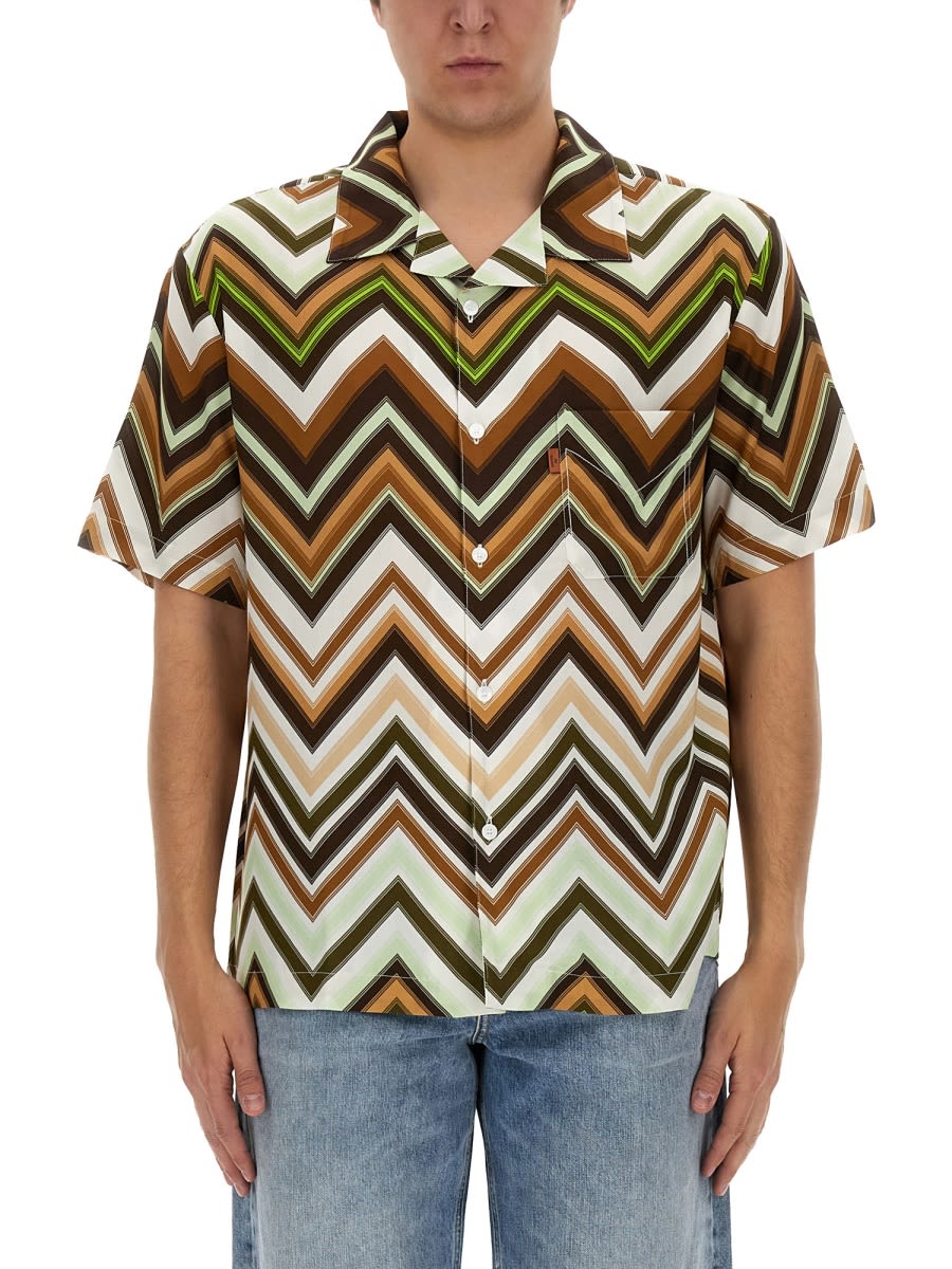 Missoni Bowling Shirt In Multicolour