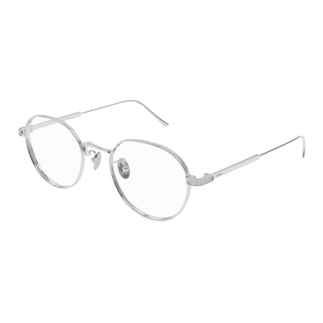 Cartier Ct0561oa-002silver-silver-transparent In Metallic