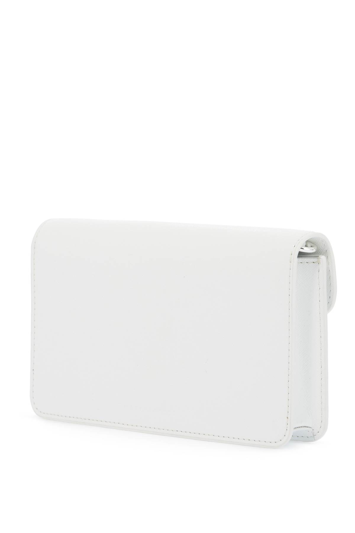 Shop Marc Jacobs Mini Crossbody Chain Wallet Bag In White (white)