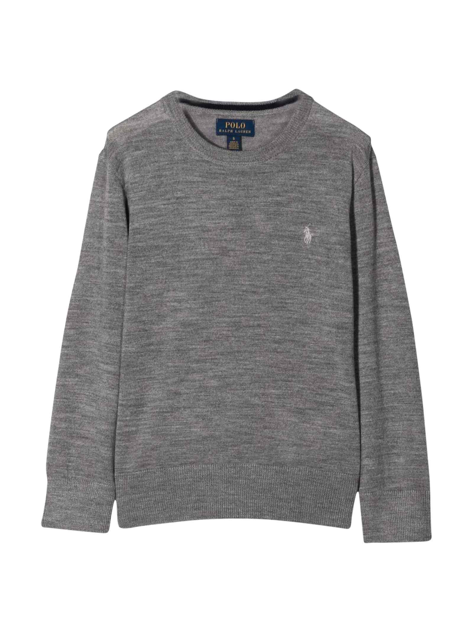 Ralph Lauren Grey Sweatshirt With Logo