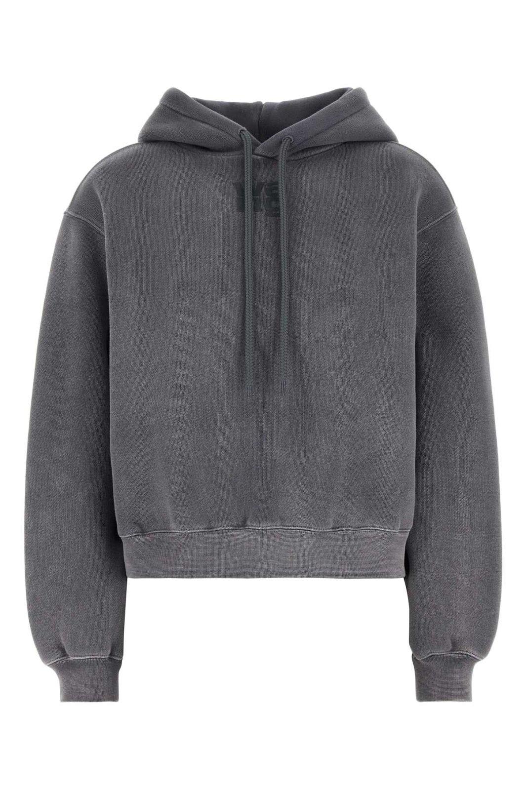 Structured Terry Puff Logo Hoodie