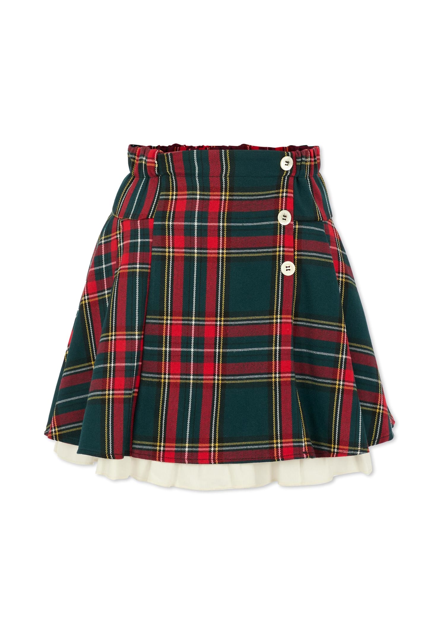 La Stupenderia Kids' Red Skirt For Girl With Buttons