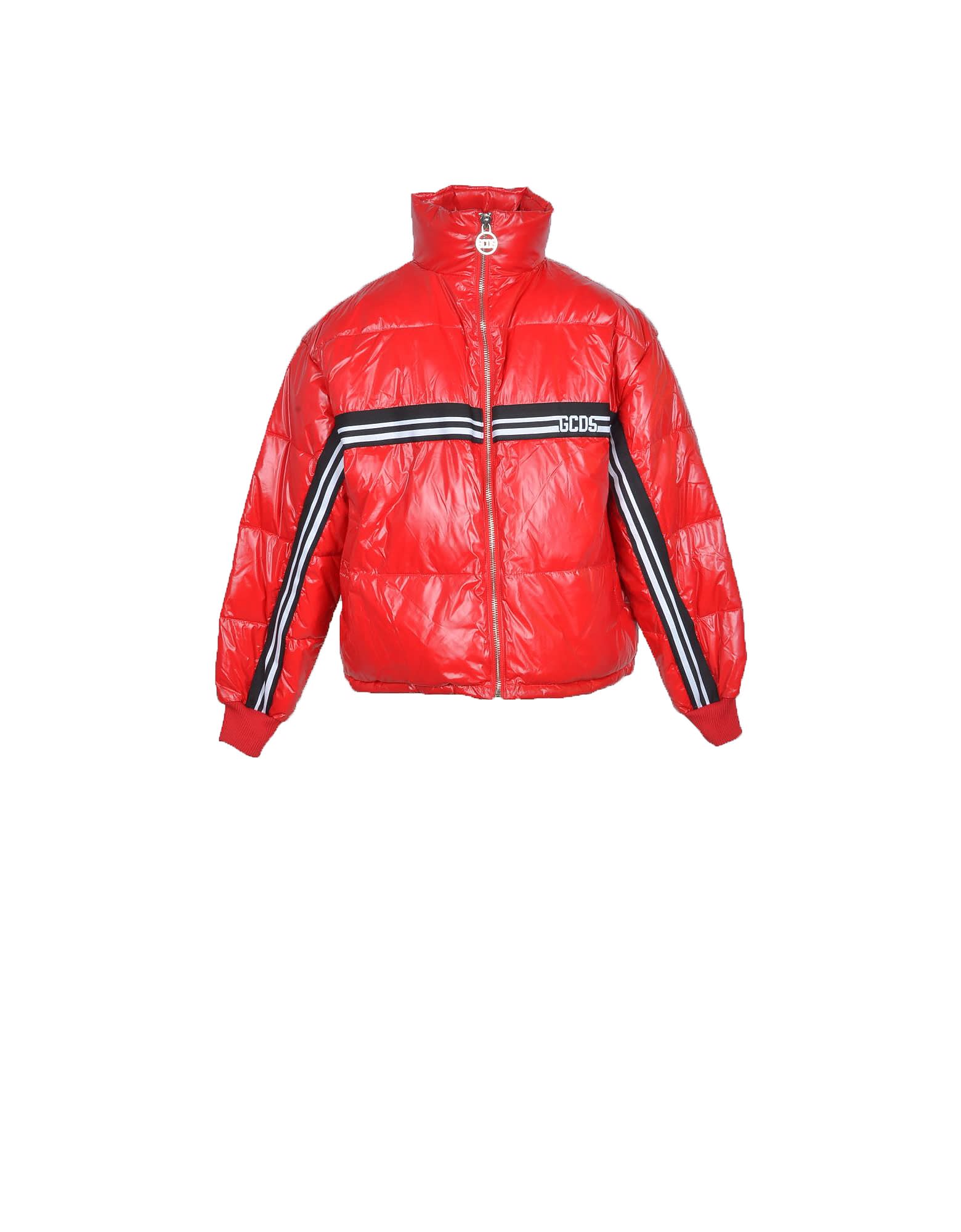 Gcds Mens Red Padded Jacket