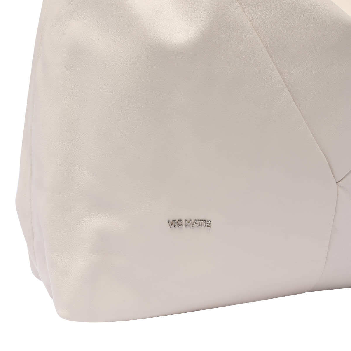 Shop Vic Matie Shoulder Bag In White
