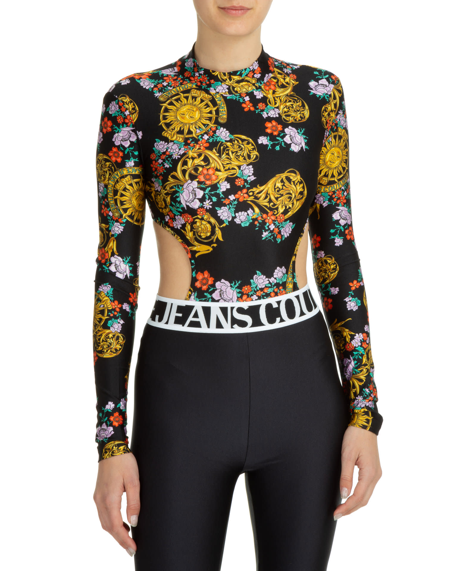 Versace Jeans Couture Garland Sun Flower Flower Bodysuit