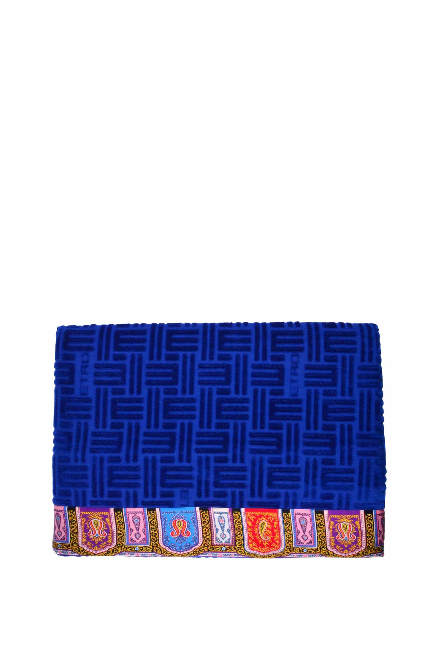 Shop Etro Beach Towel With Edge In Blue