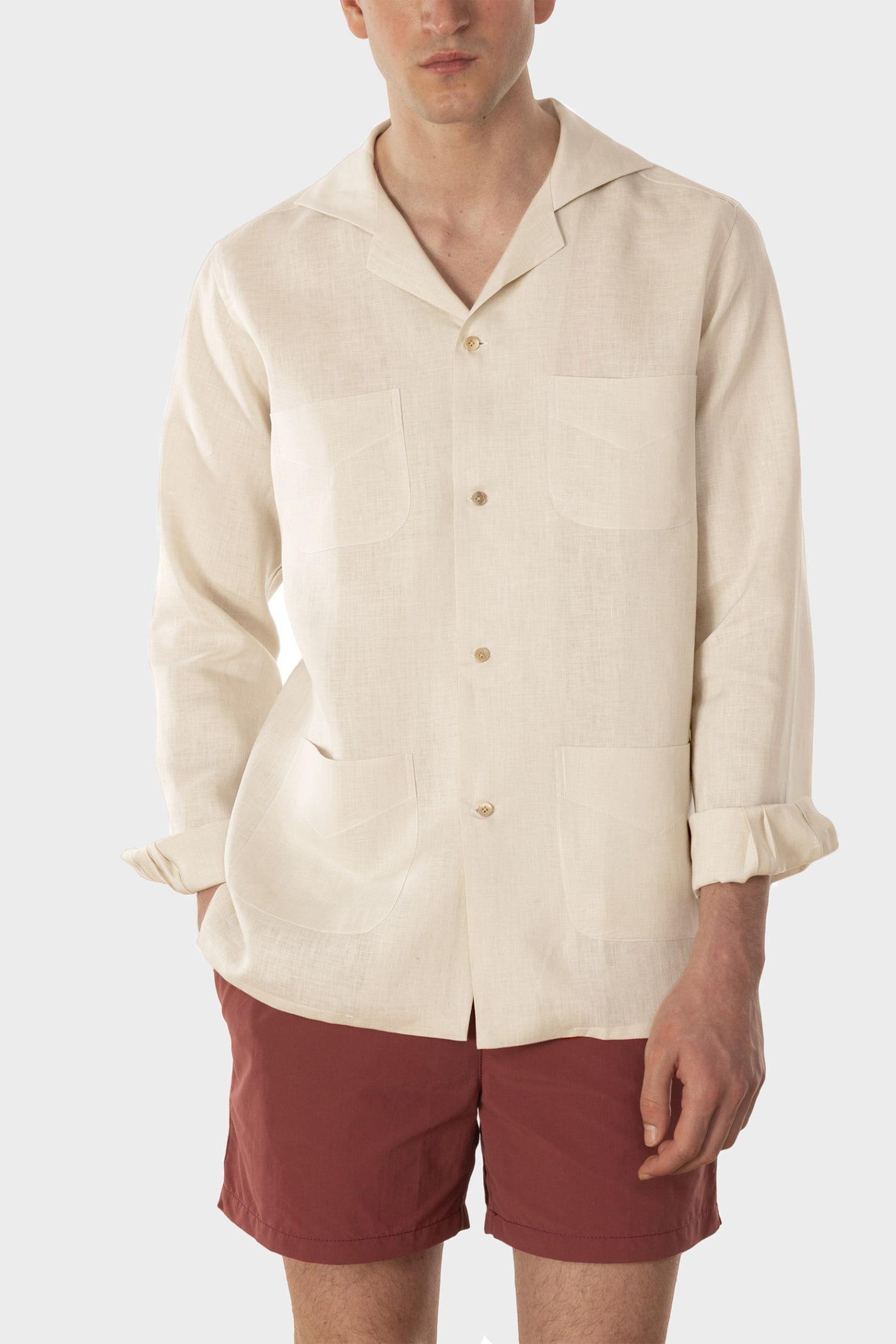 Shop Ripa Ripa Ischia Sabbia Shirt In Sand