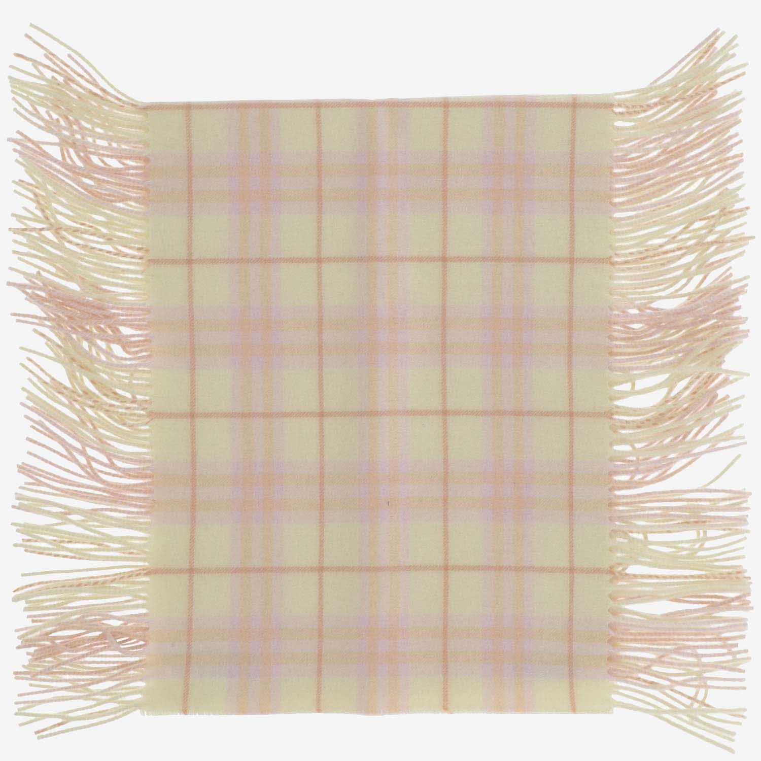 Burberry Cashmere Check Scarf In Red