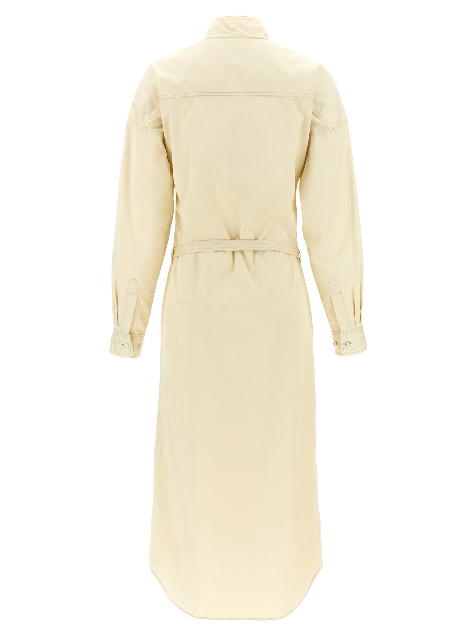 Lemaire Women Cotton Dress In Yellow
