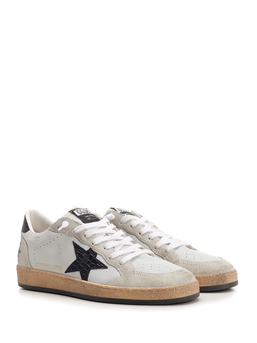 Shop Golden Goose Ball Star Sneakers In Grigio