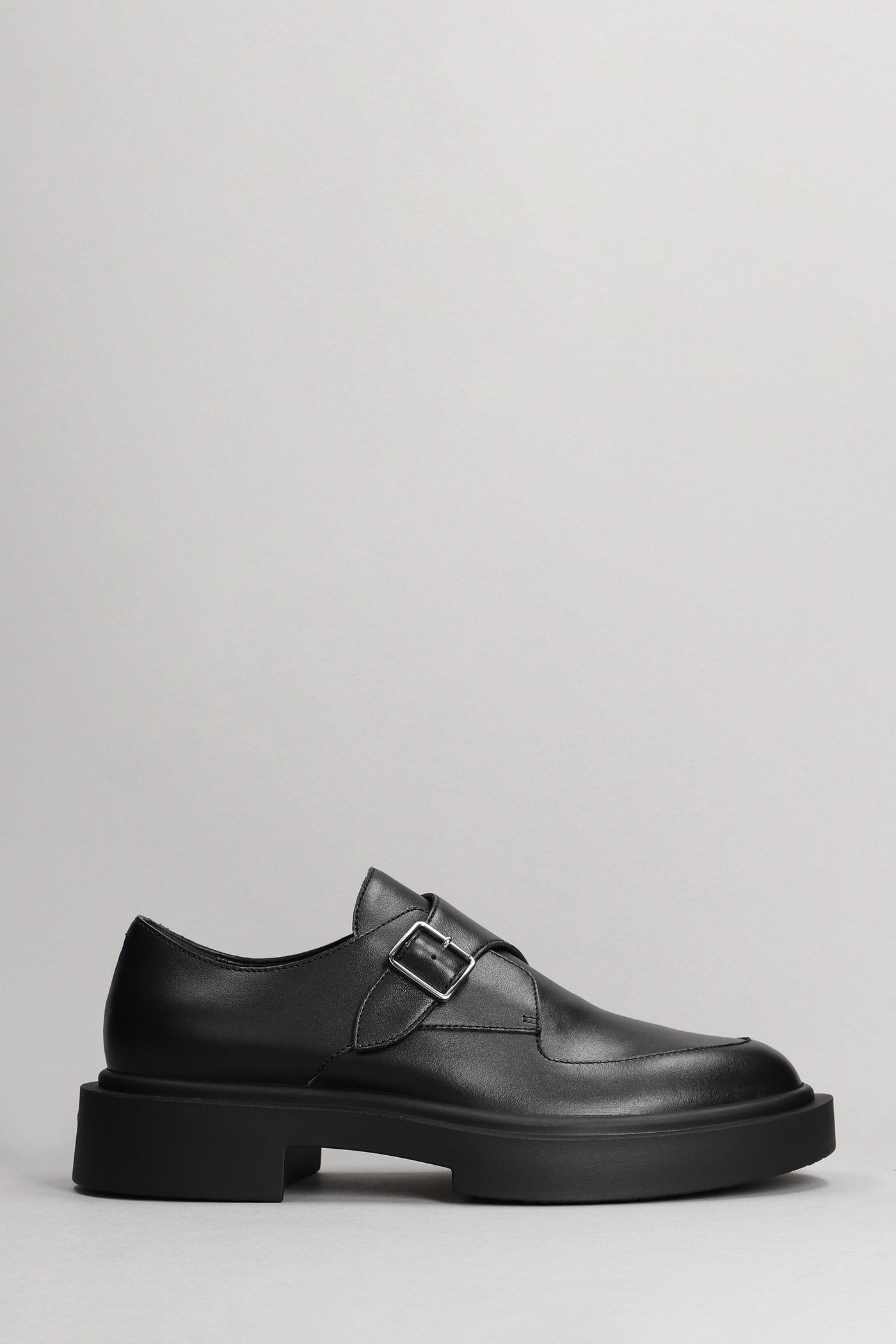 Giuseppe Zanotti Lace Up Shoes In Black Leather
