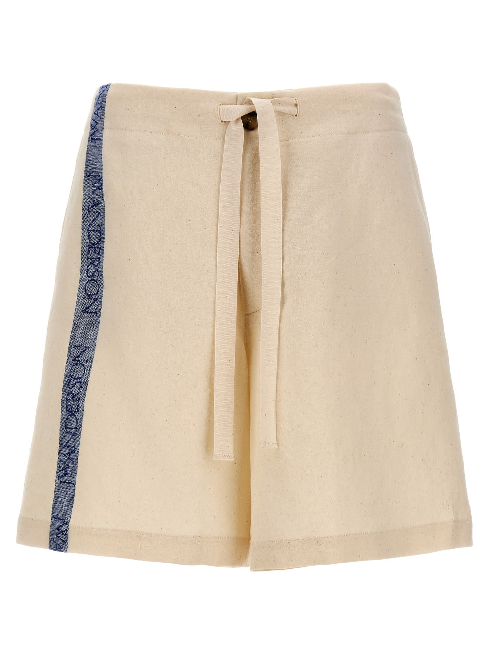 Shop Jw Anderson Wide Leg Shorts In White