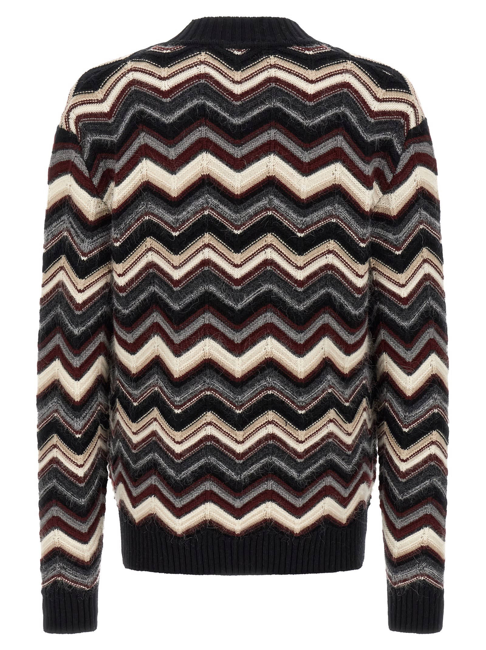 Missoni Zigzag Cardigan Sweaters And Cardigans Multicolor In Black