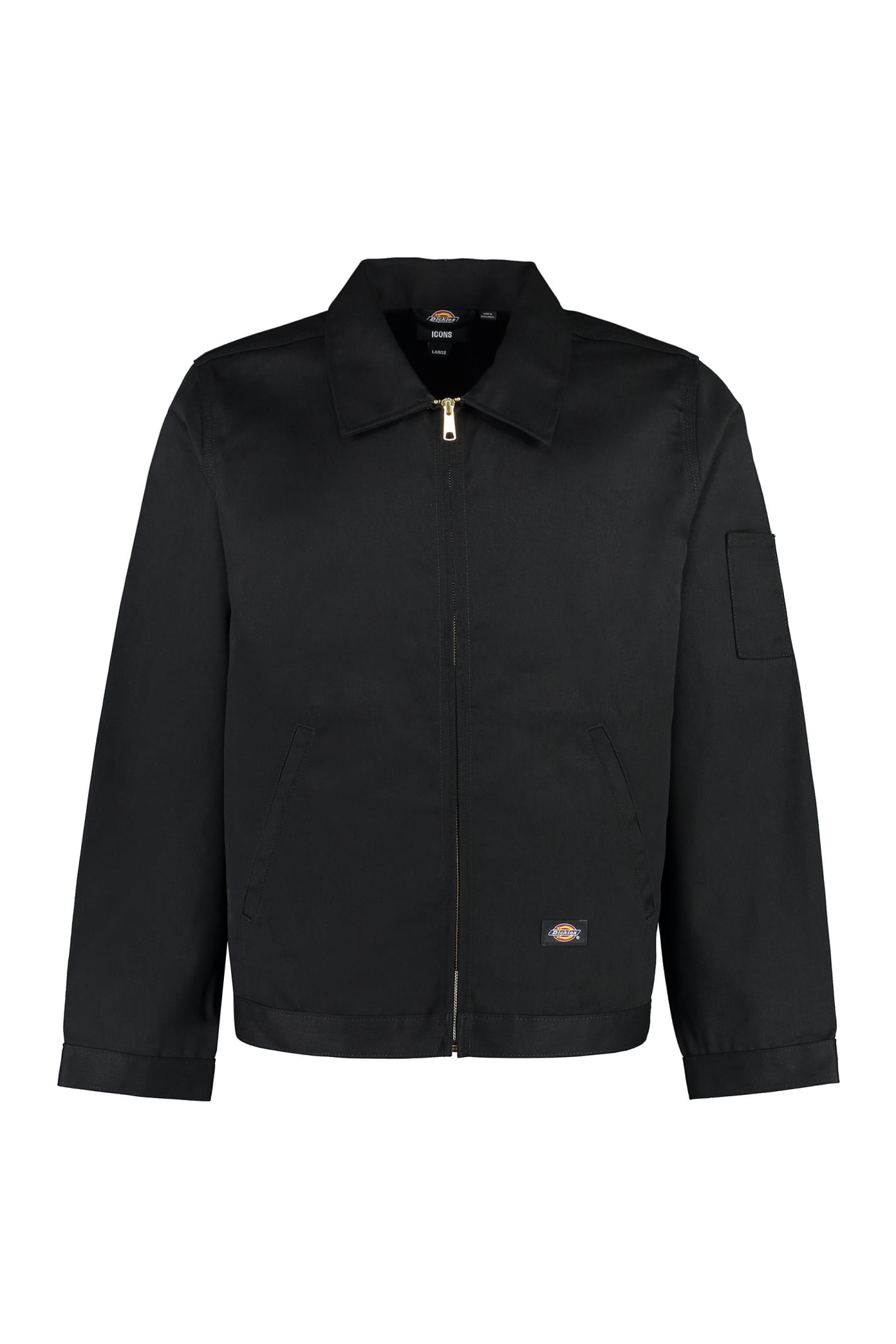 Shop Dickies Cotton Blend Jacket In Black