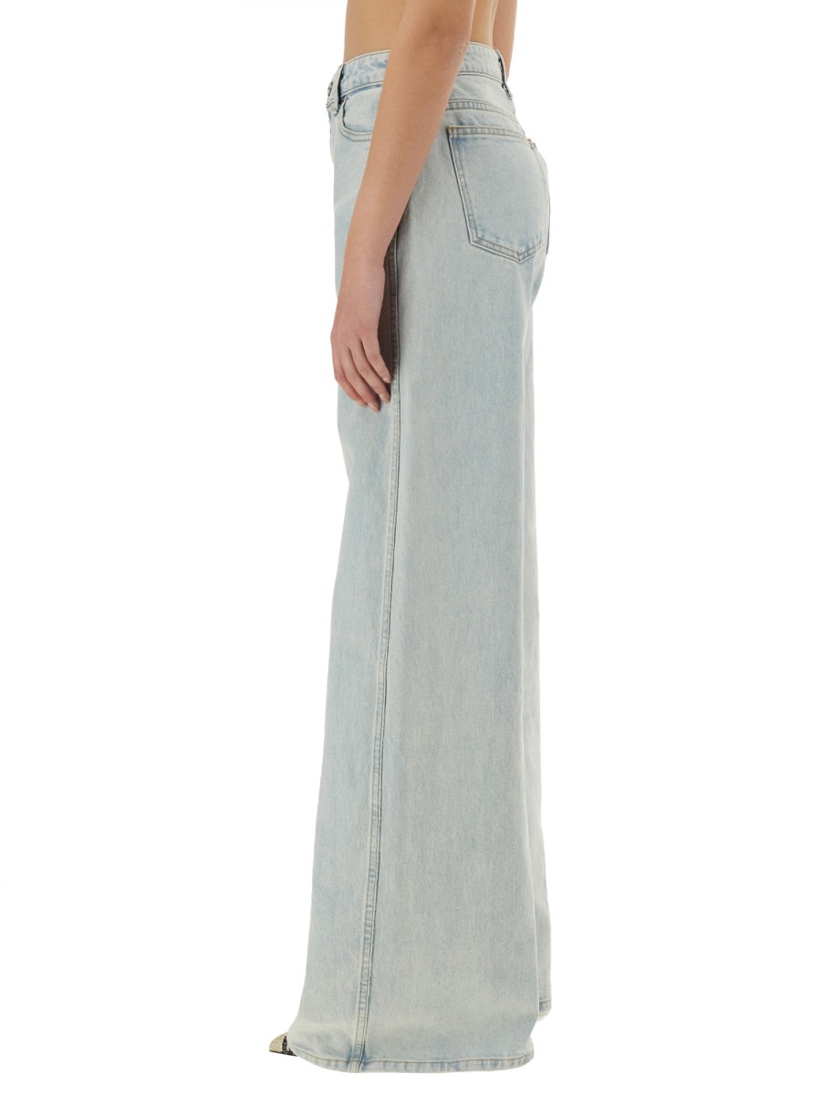 Khaite Light Blue Denim Dane Jeans<br/> In Blue