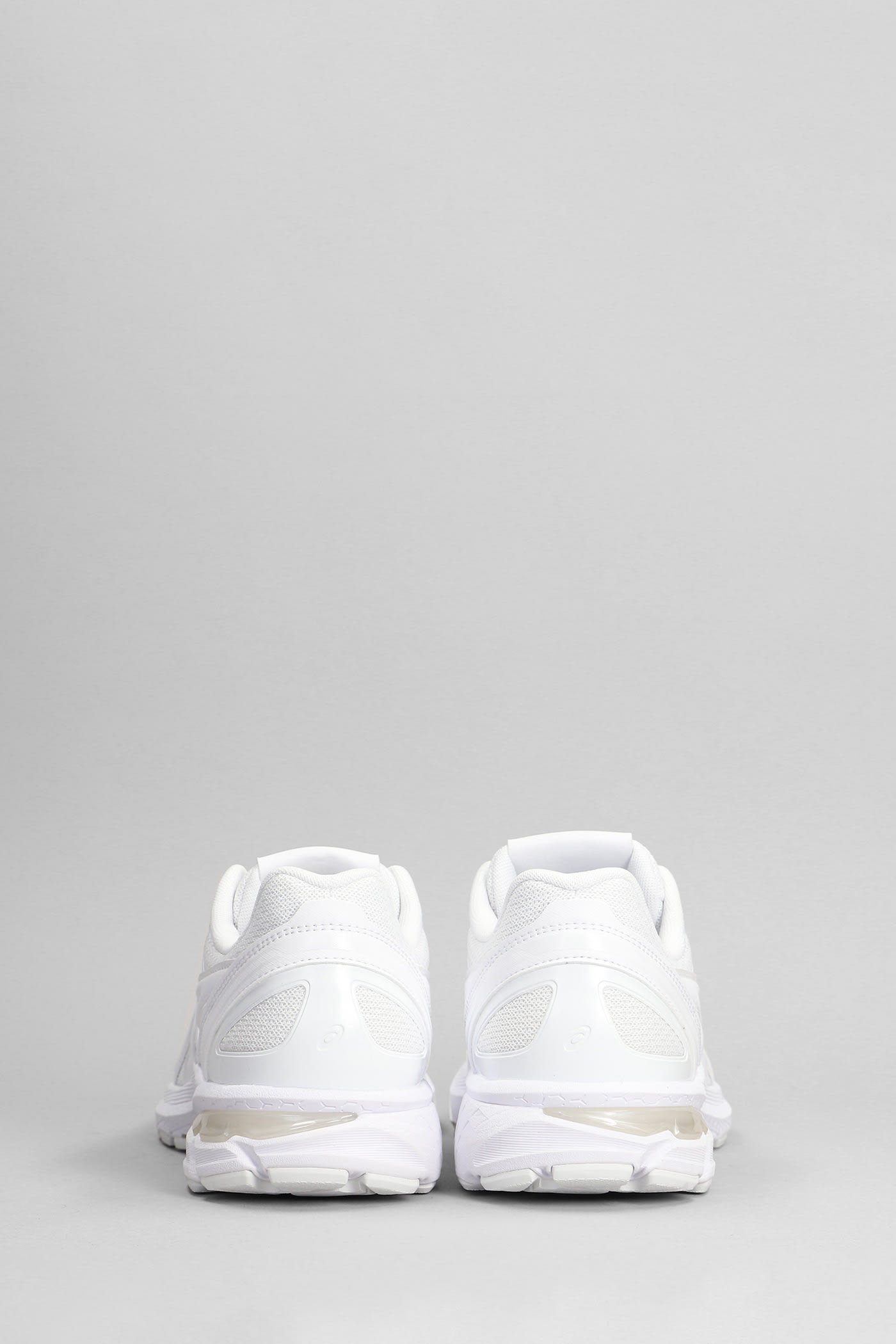 Shop Comme Des Garçons Shirt Gel-terrain Sneakers In White Leather And Fabric