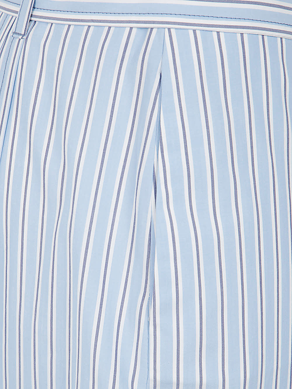 Shop Alberta Ferretti Striped Maxi Trouser In Light Blue
