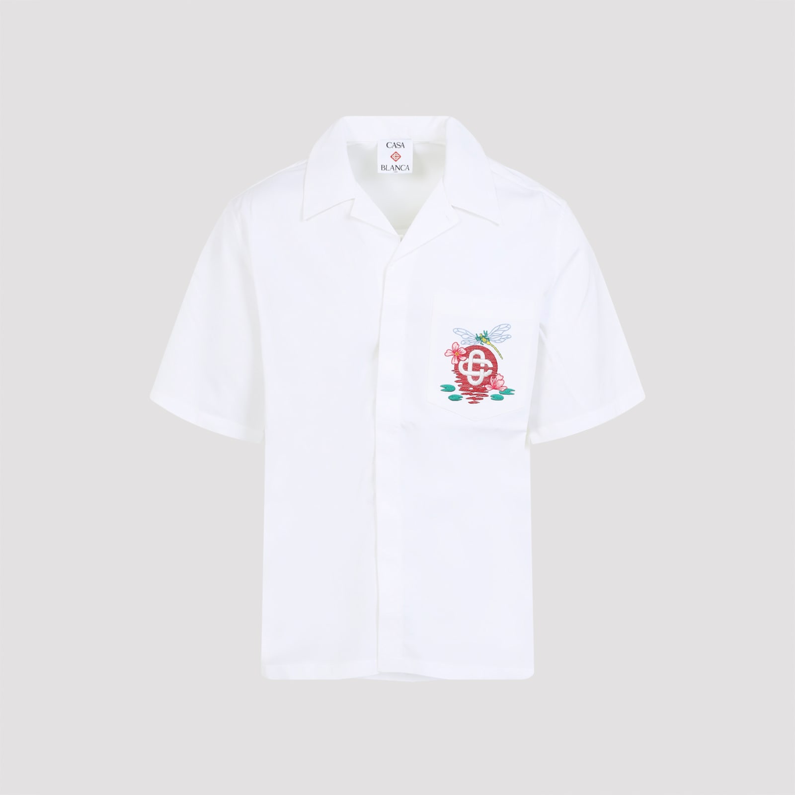 Casablanca Multicolour Cotton Shirt With Stylish Design In White