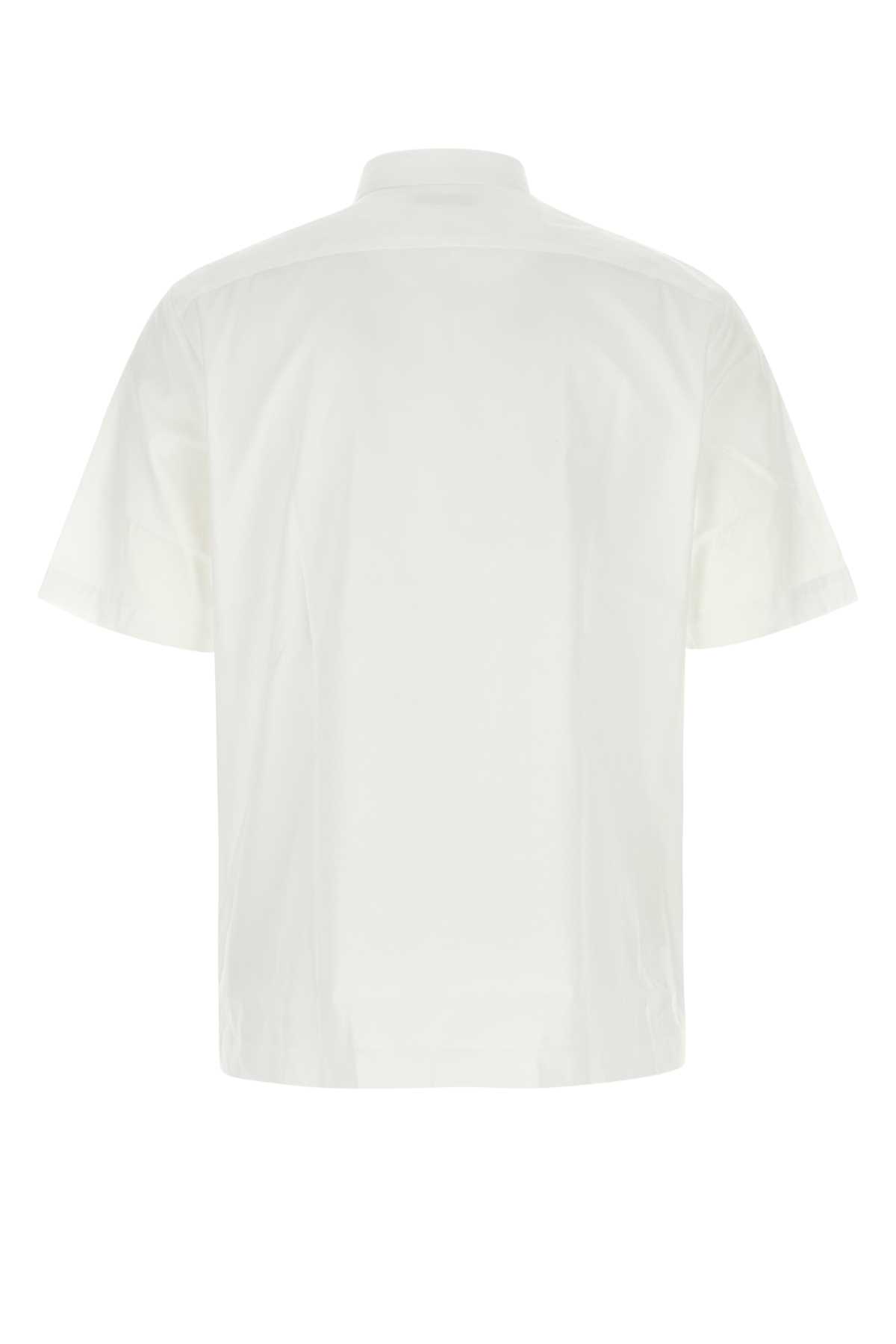 Shop Dries Van Noten White Poplin Clasen Shirt