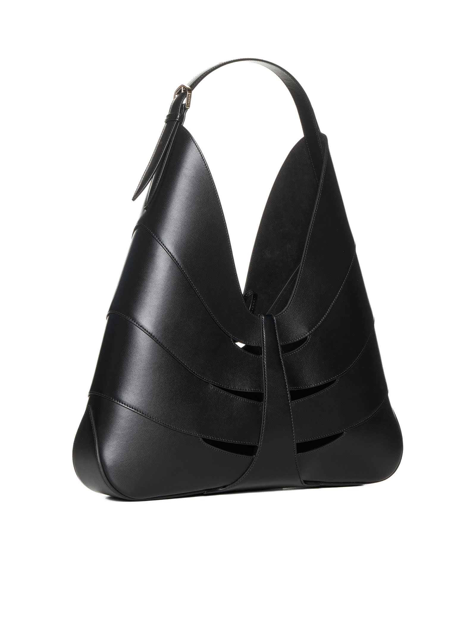 Shop Alaïa Shoulder Bag In Black