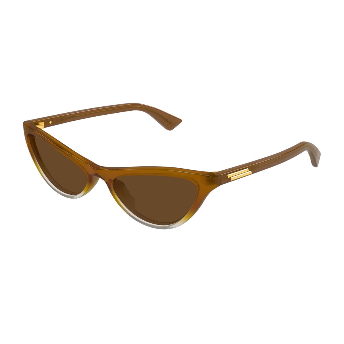 Bottega Veneta Bv1414s Linea Ribbon Bv1414s 004 Brown Sunglasses In Brown
