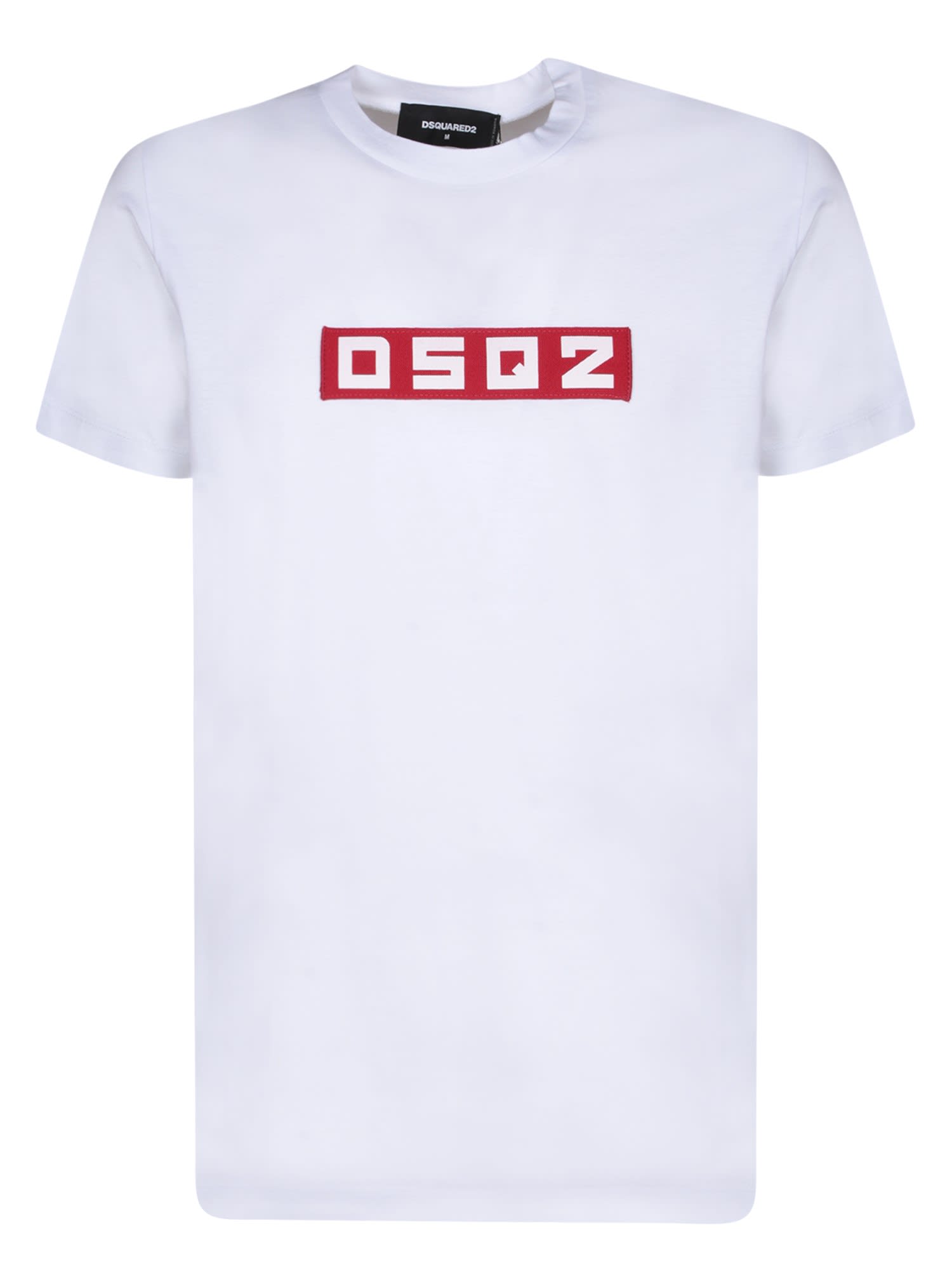 Shop Dsquared2 Cool Fit White/red T-shirt