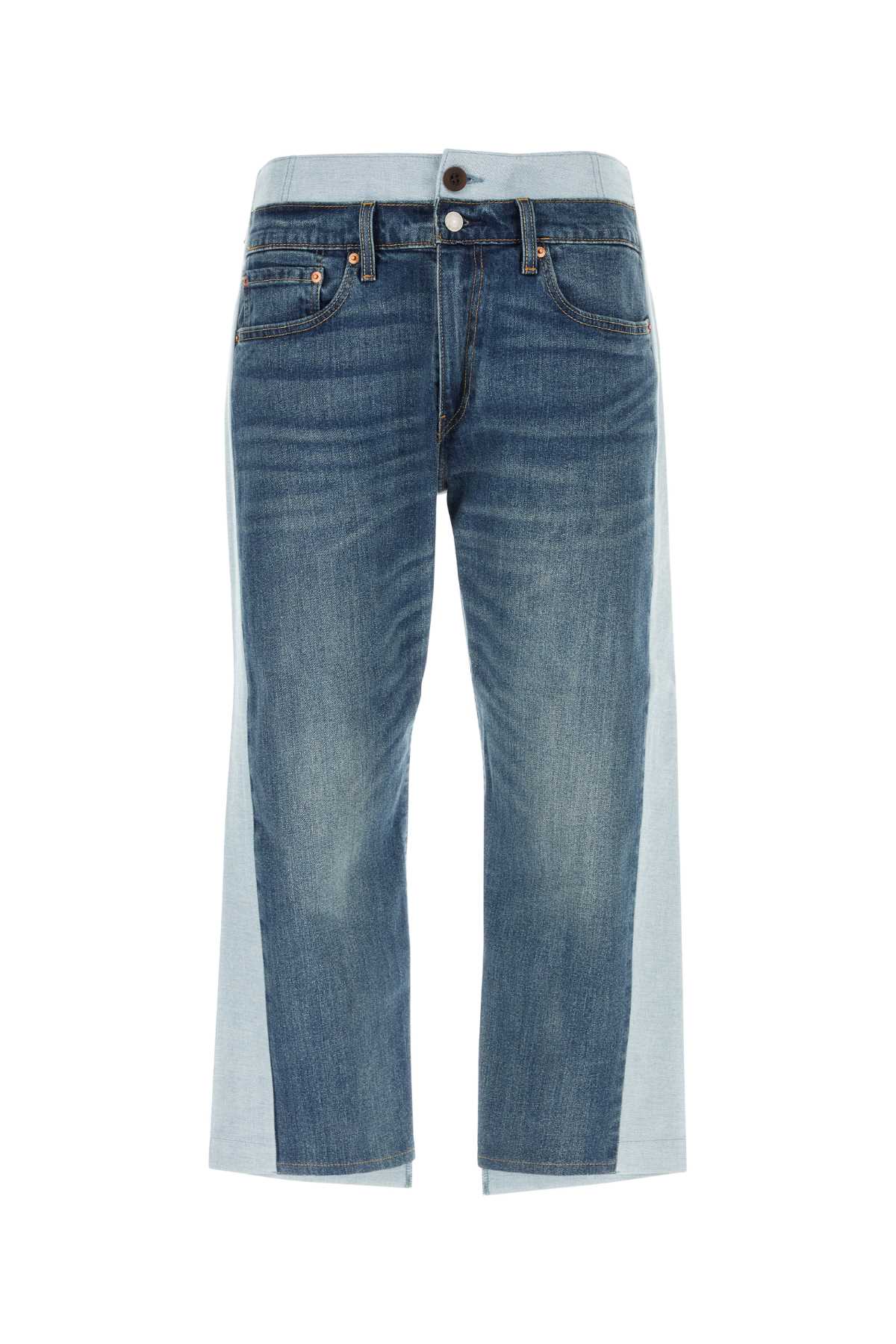 Two-tone Denim Jeans