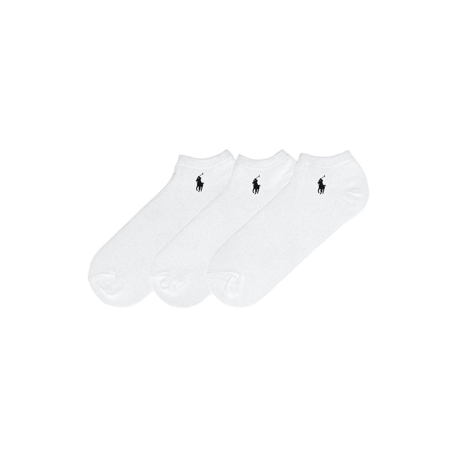Ralph Lauren Three-pack Logo Embroidered Ankle Socks In White