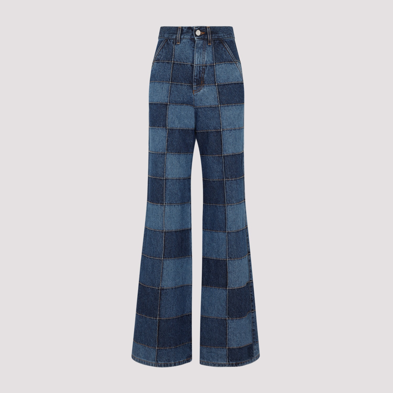 Shop Chloé Denim Flared Pants