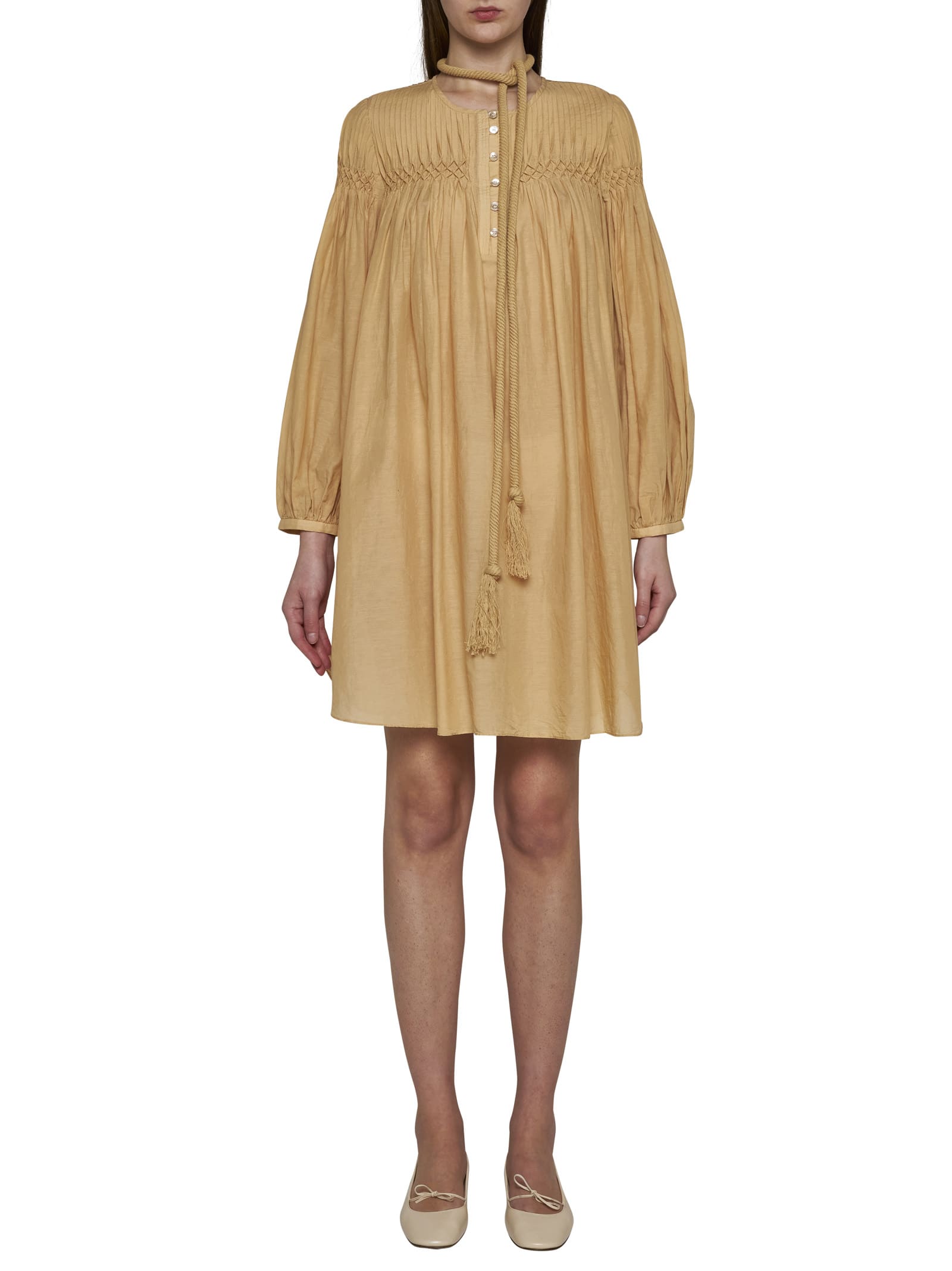 Shop Marant Etoile Dress In Sahara