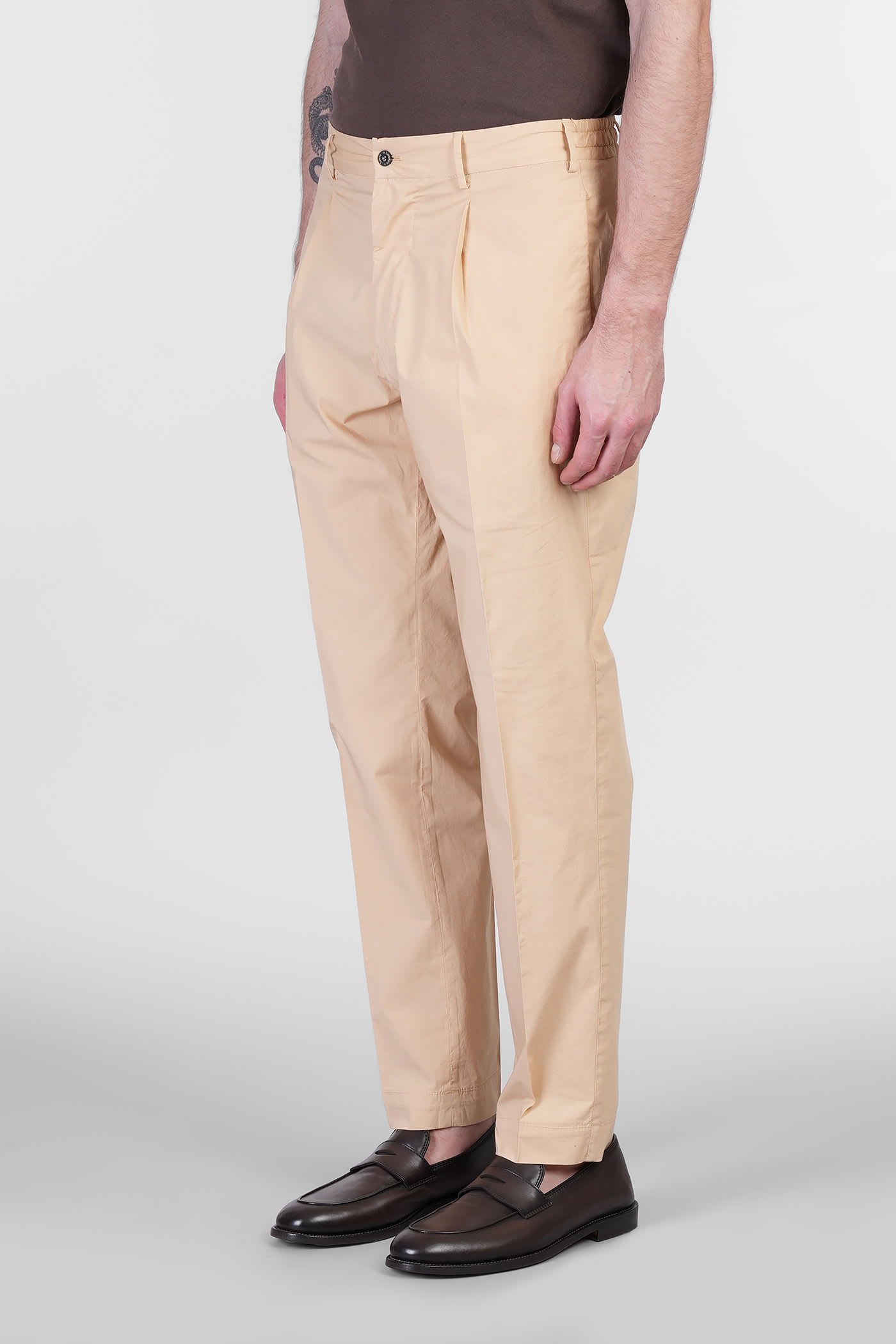Santaniello Irno Evo Pants In Beige Cotton