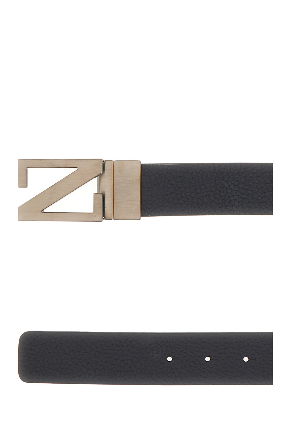 Zegna Adjustable Buckle Textured Belt