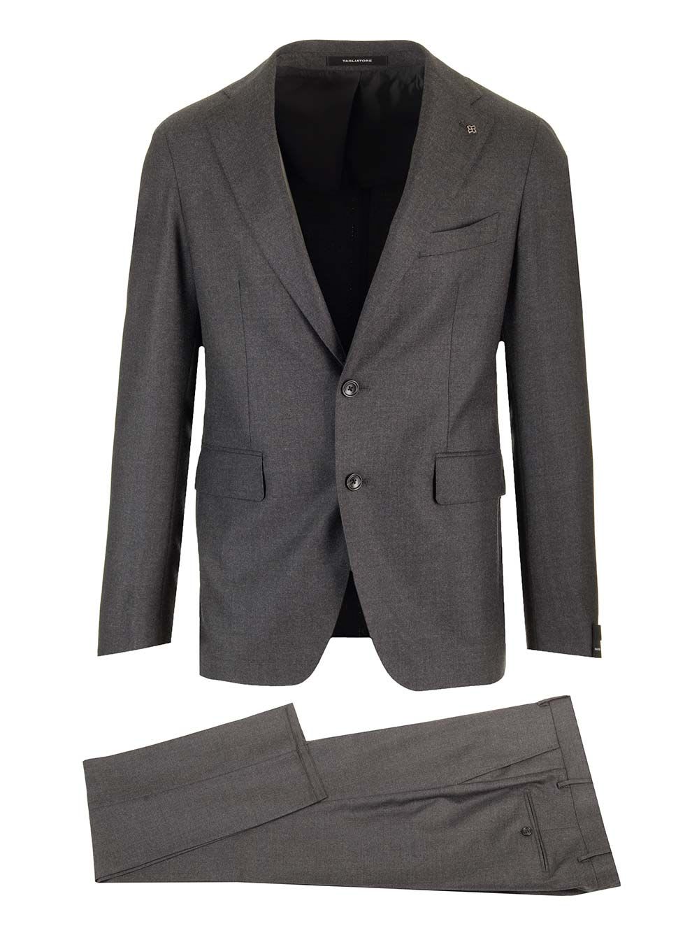 Shop Tagliatore Vesuvio Suit In Grey