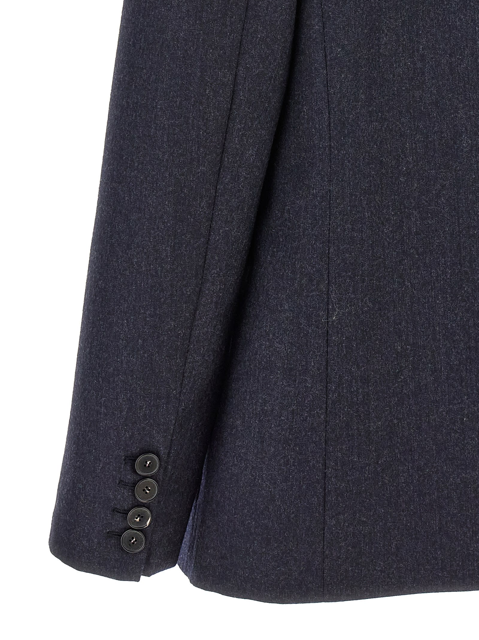 Shop Stella Mccartney Single-breasted Wool Blazer In Blue