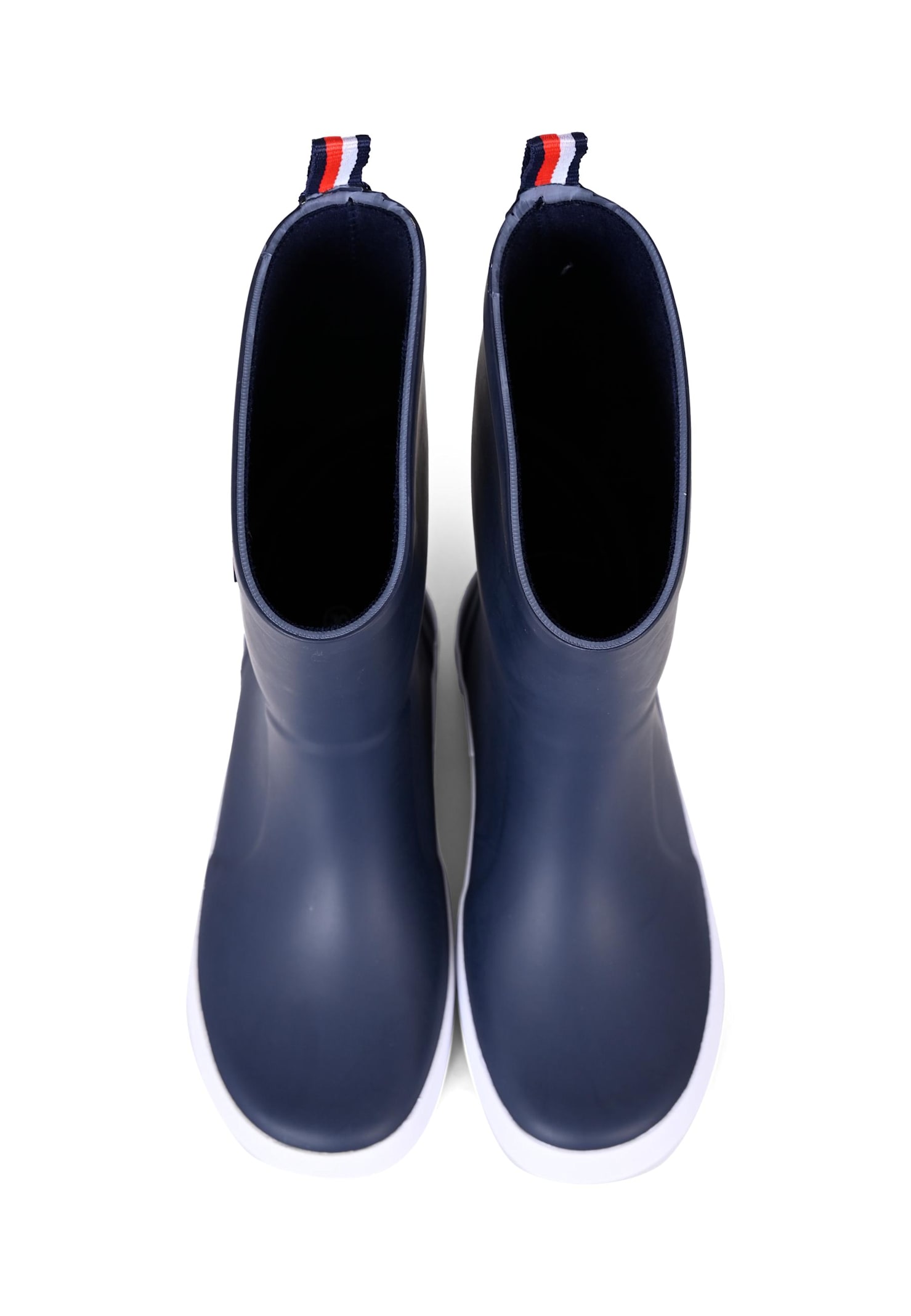 Tommy Hilfiger Blue Rain Boots For Kids With Flag In Blue