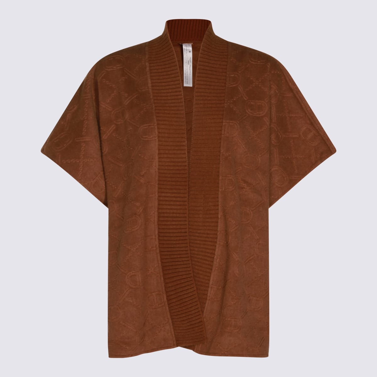 Twinset Brown Capes In Brown