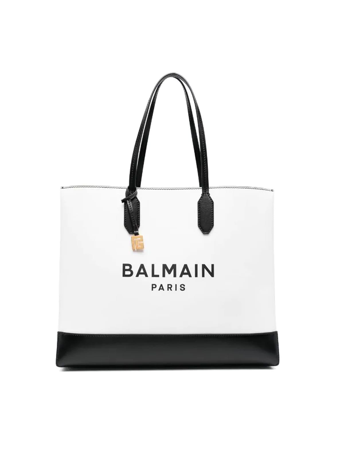 Balmain Folded Shopping Bag M-calfskin & logo