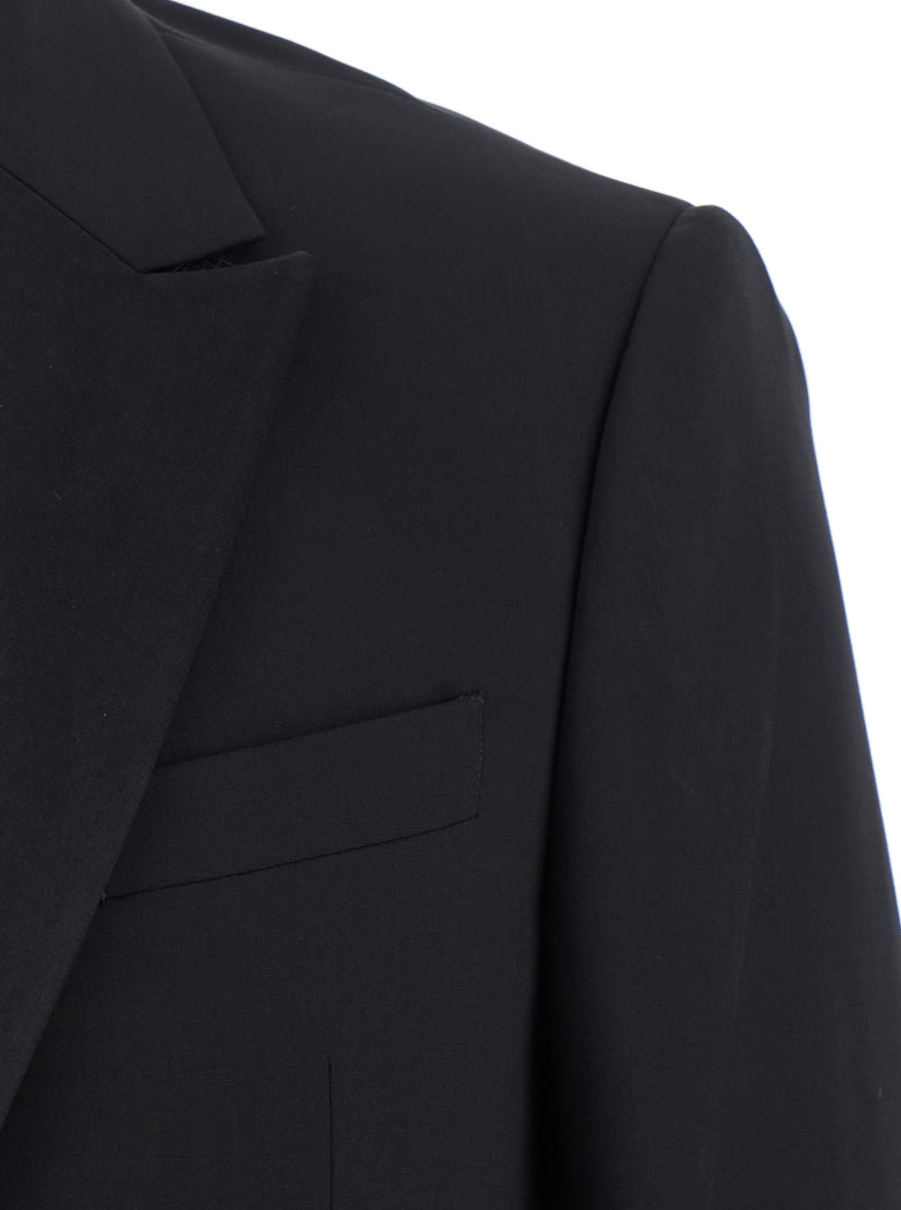 Emporio Armani Giacca Monopetto Pantalone Ventre Piatto In Black