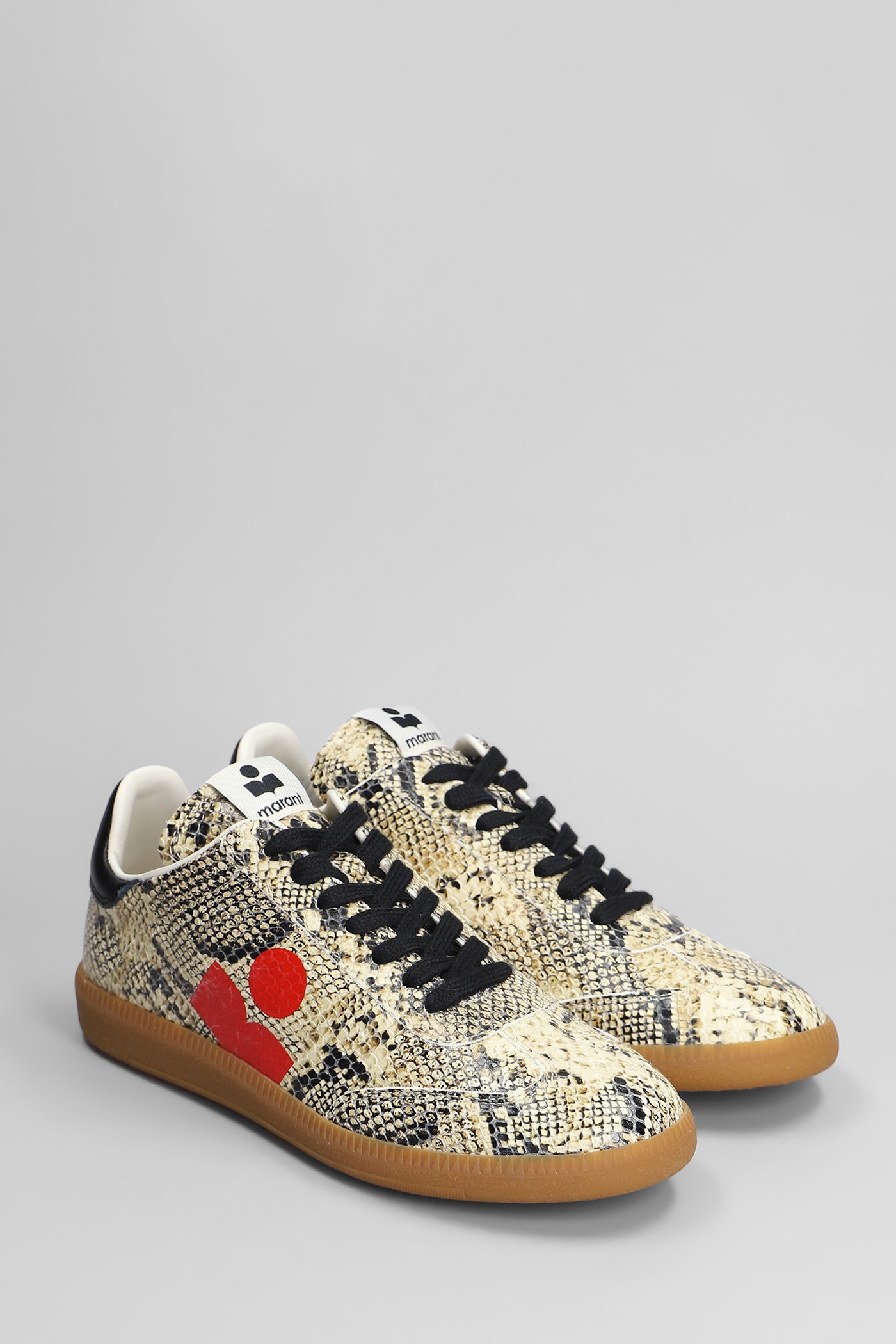 Isabel Marant Kaycee Leather Sneaker In Beige