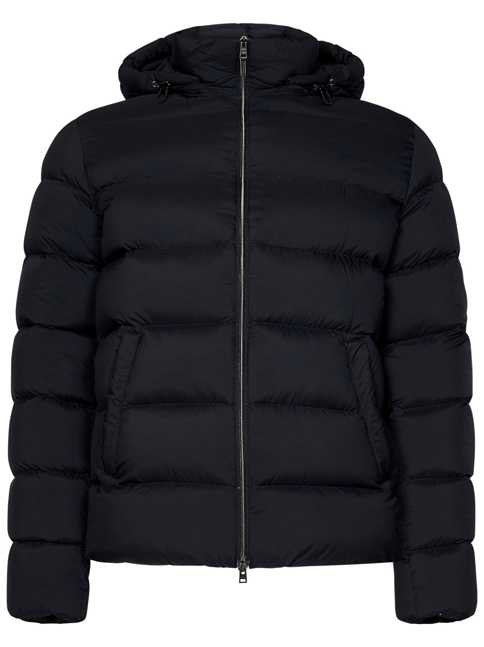 Shop Herno Down Jacket In Black