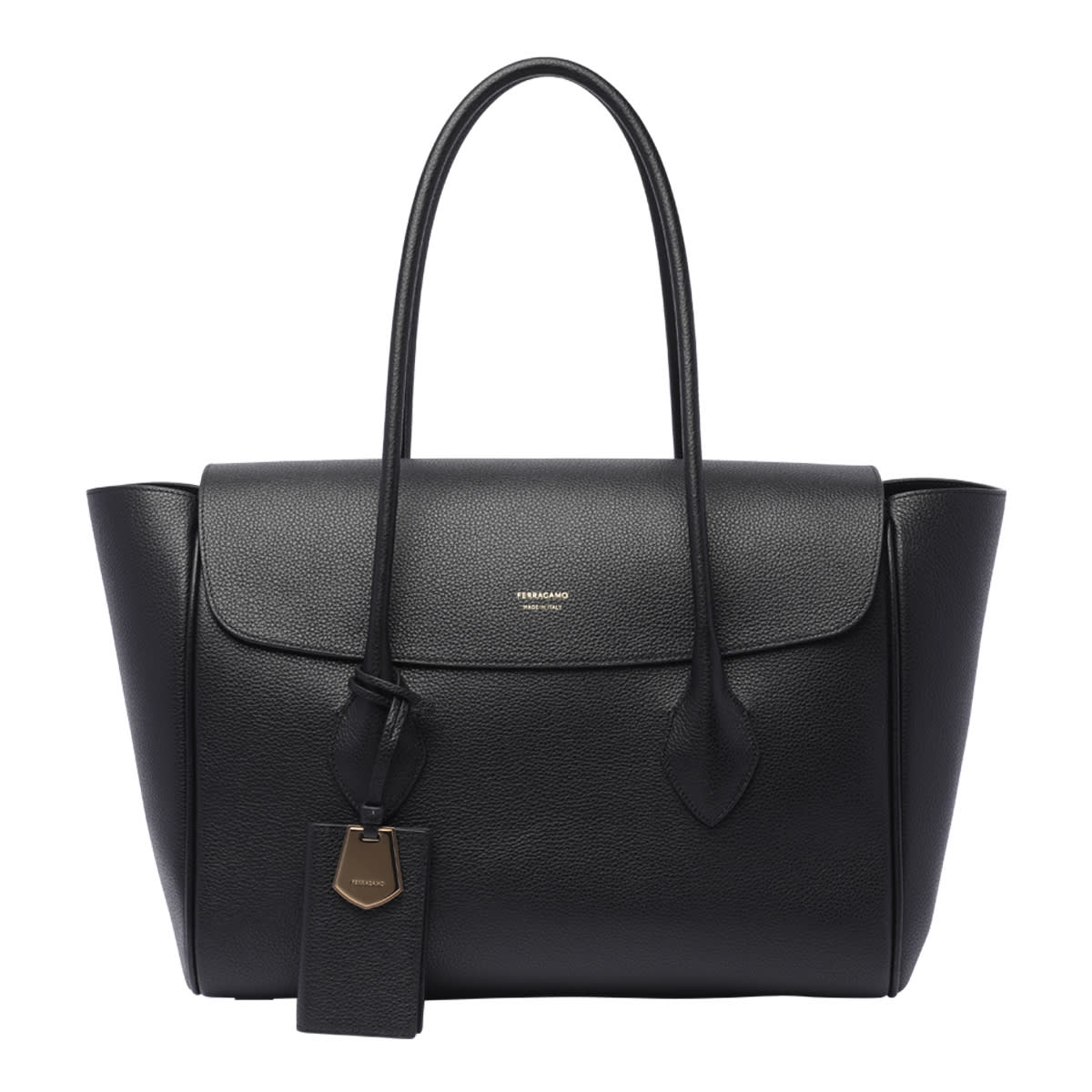 Shop Ferragamo Shoulder Bag In Black