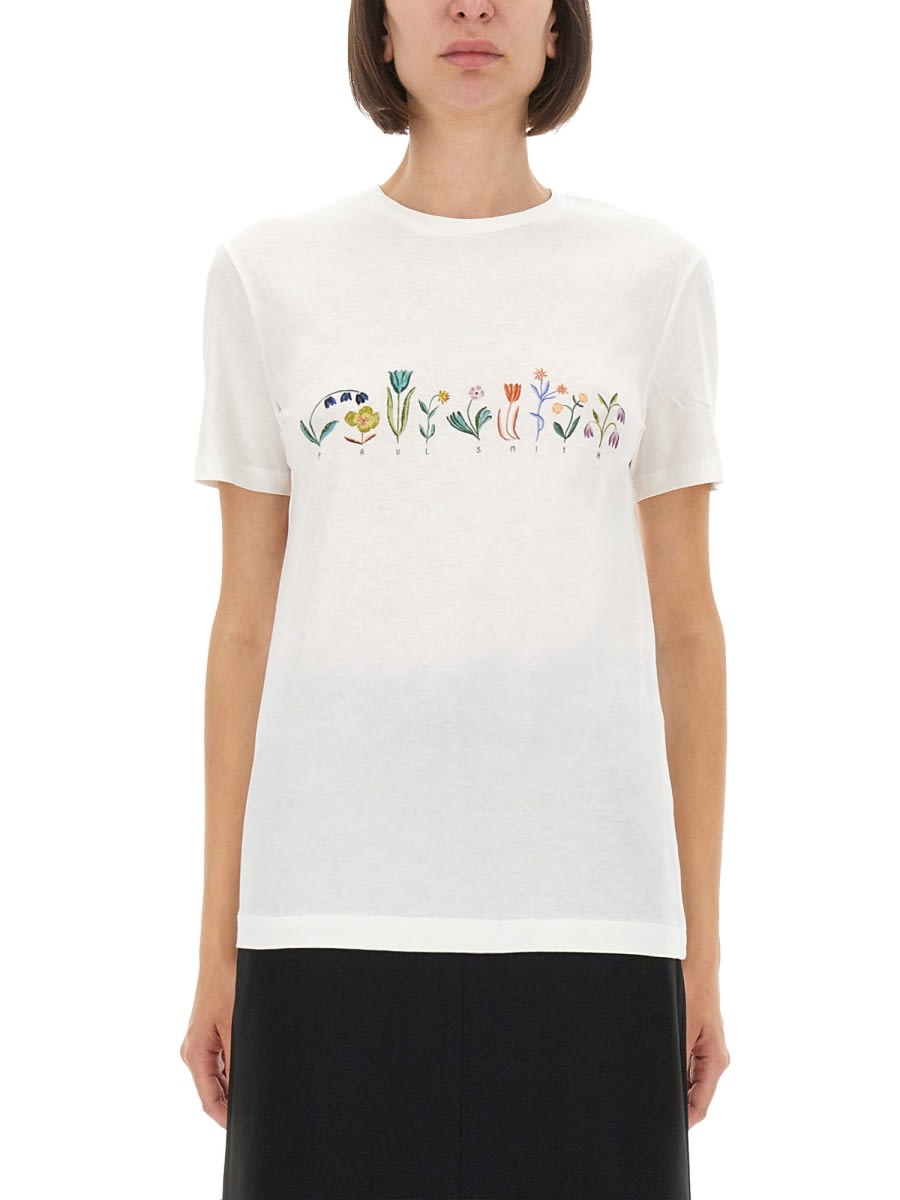Ps By Paul Smith T-shirt Bloom In White