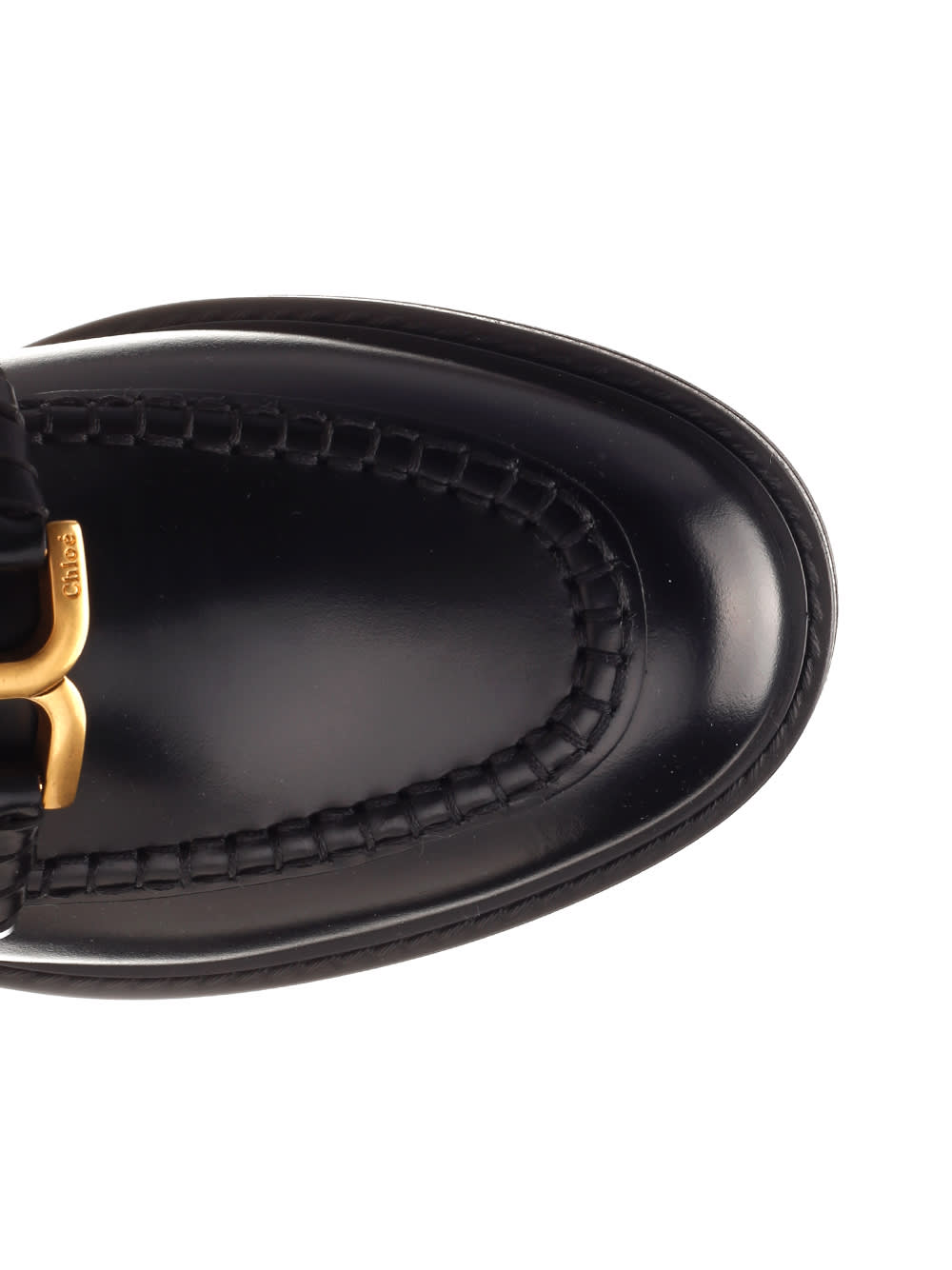 Shop Chloé Classic Marcie Loafers In Black