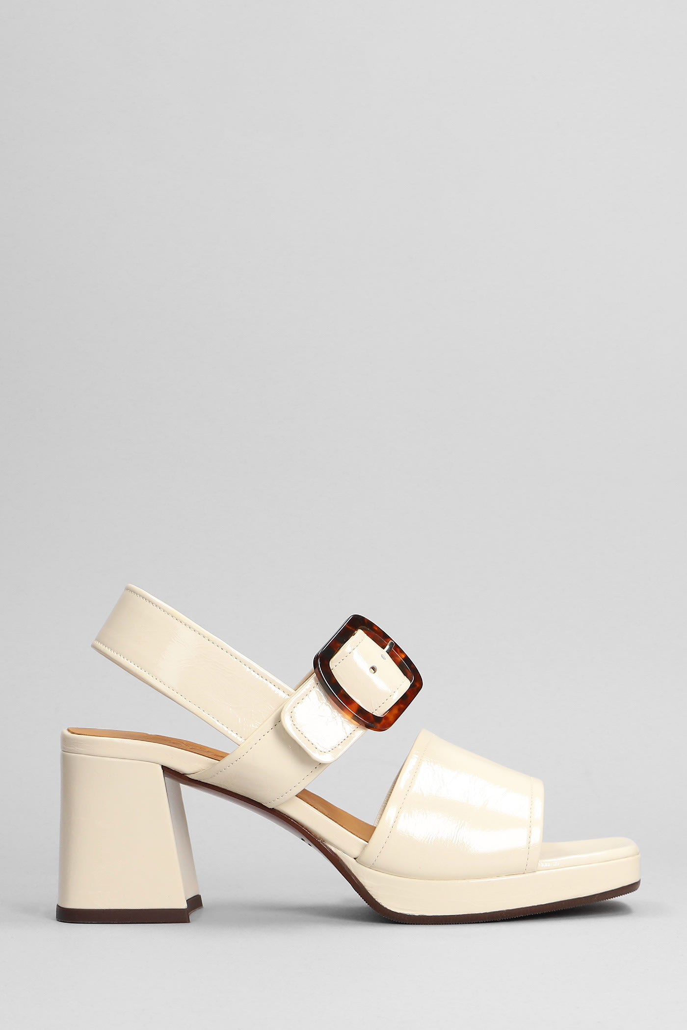 Chie Mihara Ginka 42 Sandals In Beige Leather