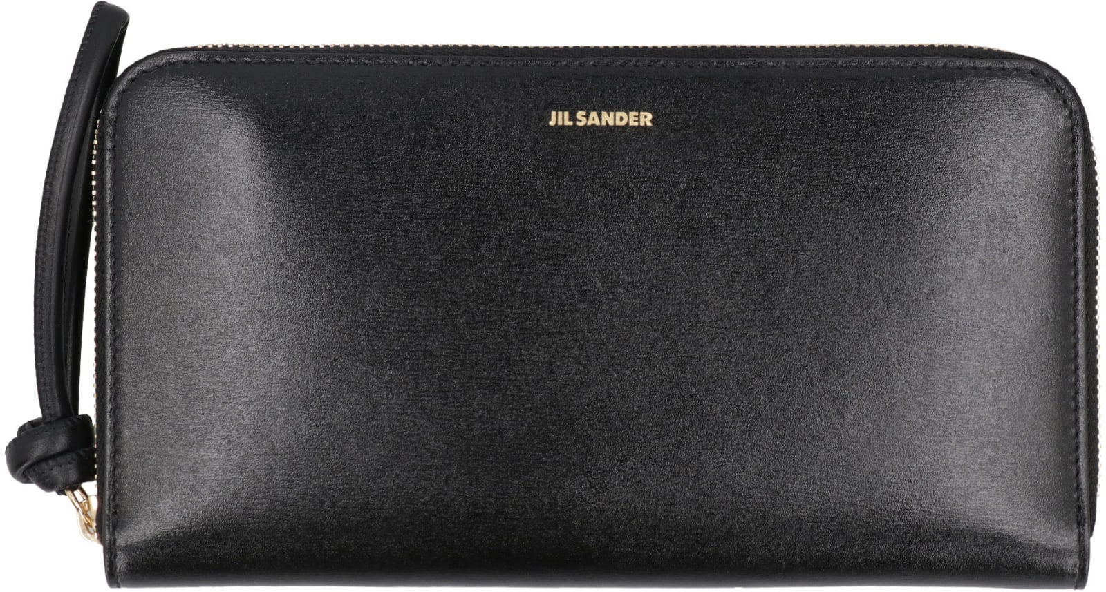 Shop Jil Sander Leather Wallet In Black