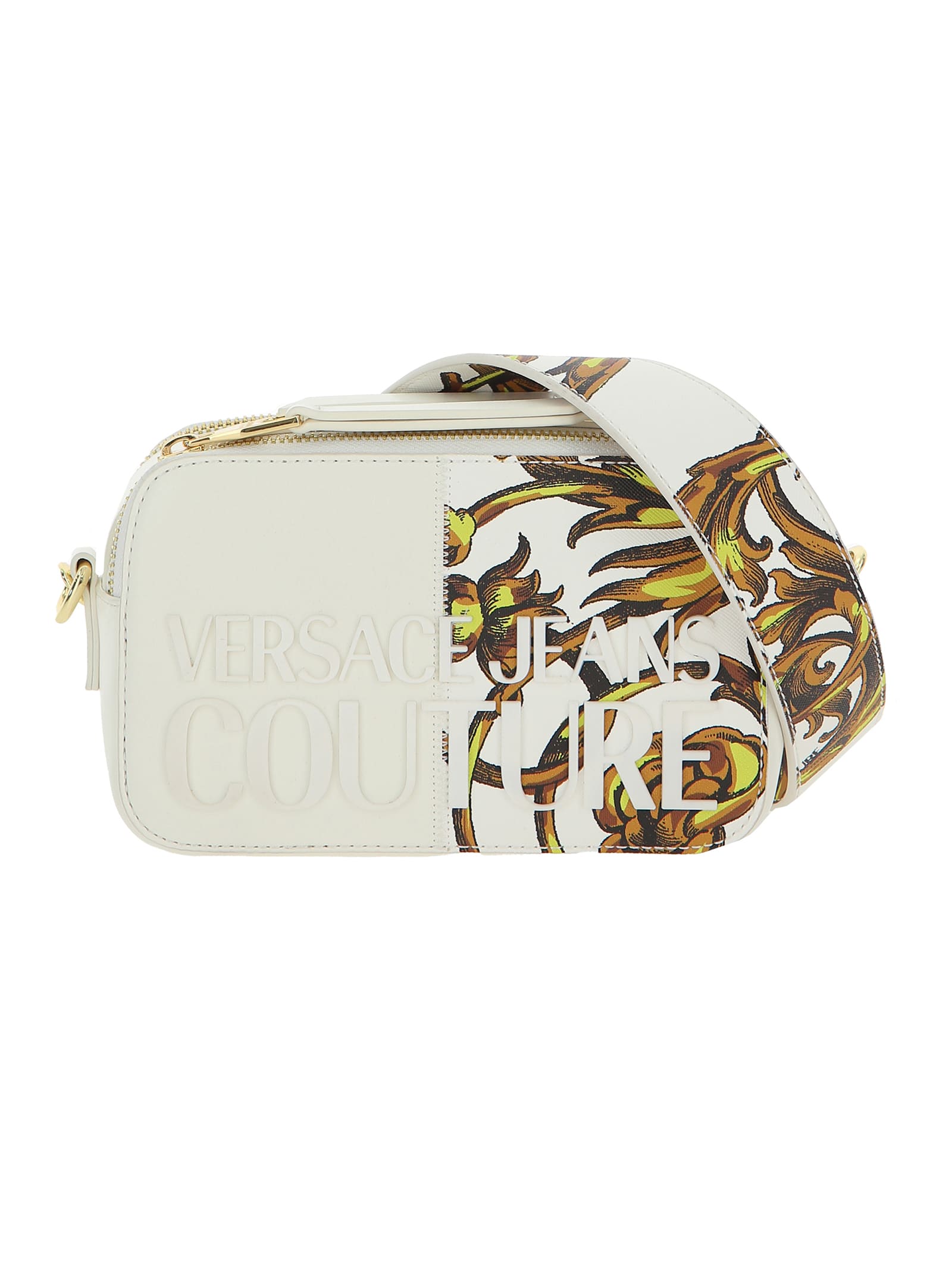 Versace Jeans Couture Faux Leather Pouch With Logo