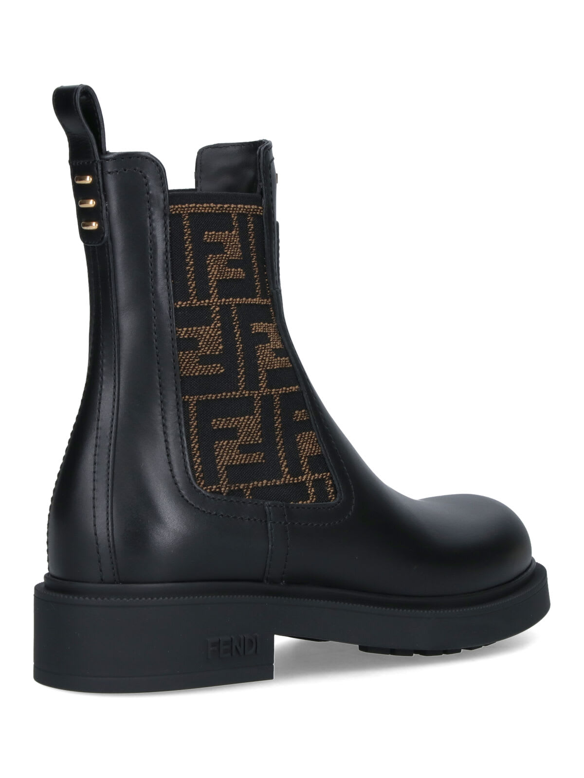 Fendi Filo Chelsea Boots In Black